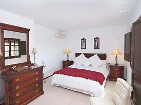 The master bedroom at Las Acenas has it's own private terrace