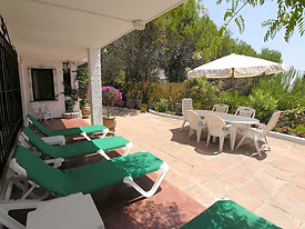 Outside dining at Casa Arriba, Mijas
