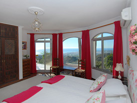 One of the four bedrooms at Villa Corazon