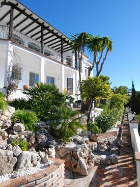 Tropical gardens at Villa Corazon, Mijas Pueblo