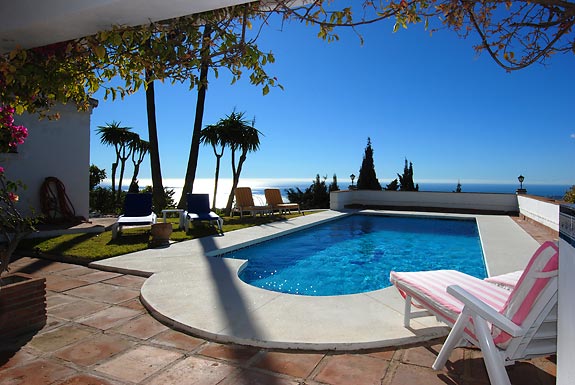 Amazing views from Villa Corazon holiday villa, Mijas Pueblo