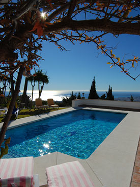 Amazing views from Villa Corazon holiday villa, Mijas Pueblo
