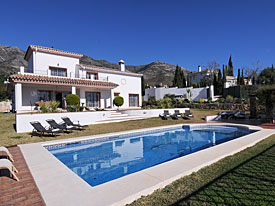 Pool & gardens at Villa Flores, Mijas, Spain