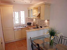 The kitchen at La Fuente No 8