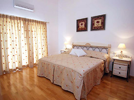Master bedroom at Villa Flores