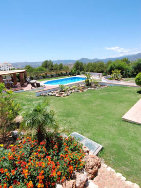 Pool & gardens at Villa Flores, Mijas, Spain