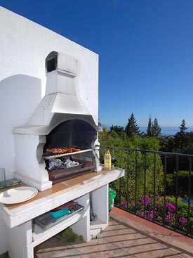 The BBQ at Veleta Holiday Villa, Mijas