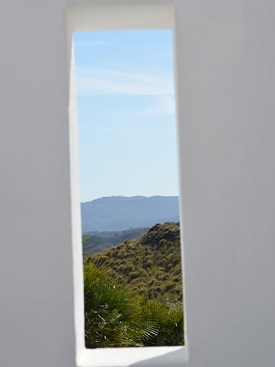 View through a Casa Arte window