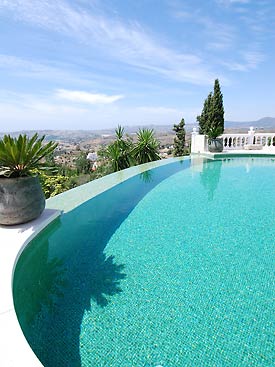 Fabulous views from Villa Bancales infinity pool