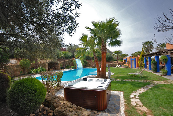 Relax in the Jacuzzi at Finca Maroc Holiday Villa