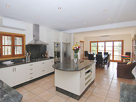 Chef's kitchen at Bancales, Mijas Pueblo, Spain