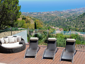Stunning views at Casa Adelante, Mijas holiday villa