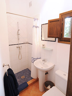 The Pool Suite shower-room at villa Bancales, Mijas, Spain