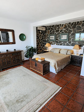 The master bedroom at Casa los Cuervos holiday villa, Mijas Pueblo